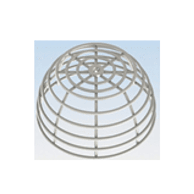 Hovedbilde Ballgitter for detektorer.162 x 80 x 100mm.(Ds x Dl x H)